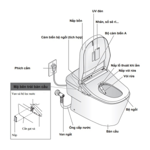 Bản vẽ chi tiết bàn cầu TOTO Neorest CW993VA/TCF993WA