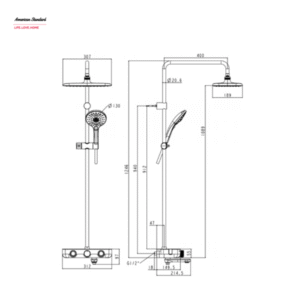 Thông số kỹ thuật của Bộ sen cảm biến nhiệt American Standard WF-4956