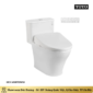 Bàn cầu 1 khối TOTO kèm nắp rửa điện tử WASHLET MS857CDW23