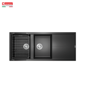 Chậu rửa bát Granite Sink Livello Smart 1160 (màu đen)
