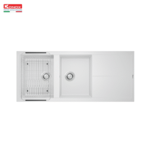 Chậu rửa bát Granite Sink Livello Smart 1160 (màu trắng)