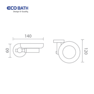 Thông số kỹ thuật của Đĩa xà phòng EcoBath EC299-02