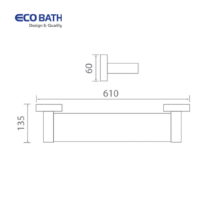 Thông số kỹ thuật của Kệ kính EcoBath EC299-05