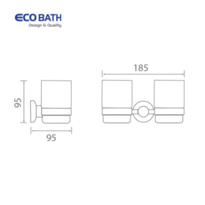 Thông số kỹ thuật của Kệ cốc đôi EcoBath EC299-10