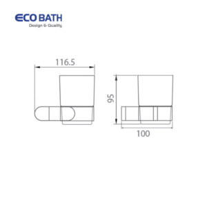 Thông số kỹ thuật của Kệ cốc EcoBath EC888-01MB