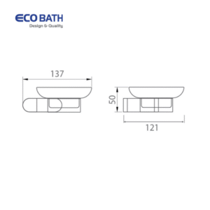 Thông số kỹ thuật của Đĩa xà phòng EcoBath EC888-02MB