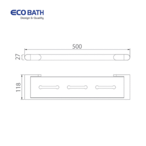 Thông số kỹ thuật của Kệ dưới gương EcoBath EC888-05MB