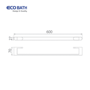 Thông số kỹ thuật của Vắt khăn đơn EcoBath EC888-08