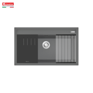 Chậu rửa bát đá Granite Sink Terra 860S (màu xám)