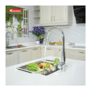 Lắp đặt Vòi rửa bát dây rút Konox KN1901C