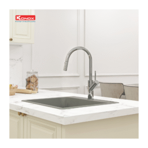 Lắp đặt Vòi rửa bát dây rút Konox Ponte Chrome
