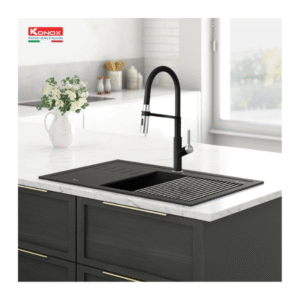Lắp đặt Vòi rửa bát thân mềm Tema Black