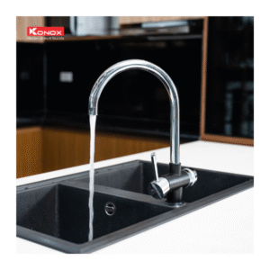 Lắp đặt Vòi rửa bát ba đường nước Konox Trim-Water Black