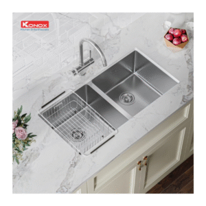 Lắp đặt Vòi rửa bát ba đường nước Konox Trim-Water Chrome