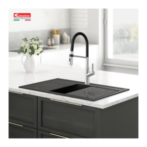 Lắp đặt Vòi rửa bát thân mềm Konox Tema Chrome