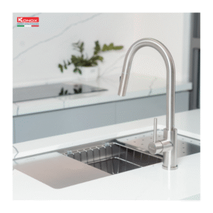Lắp đặt Vòi rửa bát dây rút Konox Reno