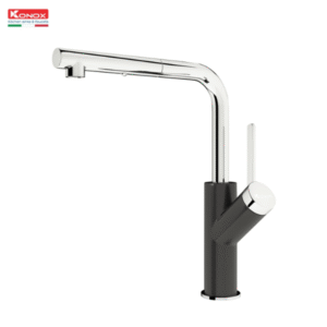 Vòi rửa bát dây rút Konox Artan Black