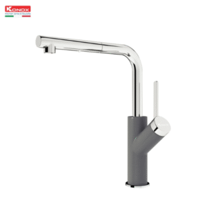 Vòi rửa bát dây rút Konox Artan Grey