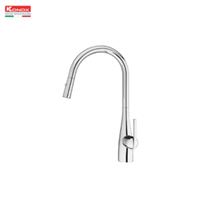 Vòi rửa bát dây rút Konox Curva Chrome