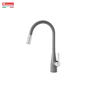Vòi rửa bát dây rút Konox Curva Grey