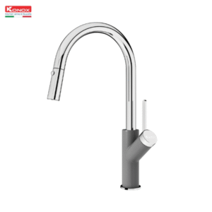 Vòi rửa bát dây rút Konox Ponte Grey