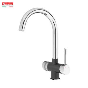 Vòi rửa bát ba đường nước Konox Trim-Water Black